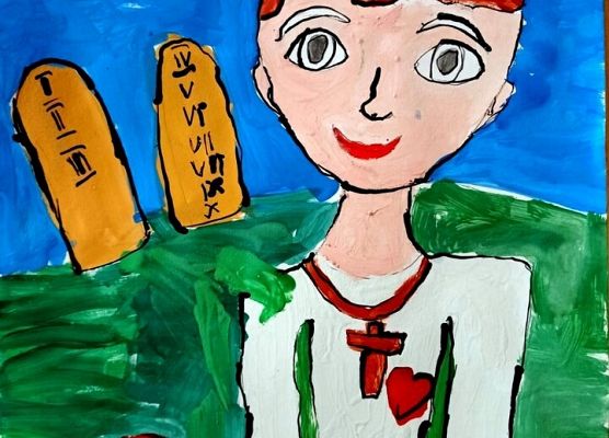 Prace plastyczne w konkursie  "Jan Paweł II - Blask Prawdy" grafika