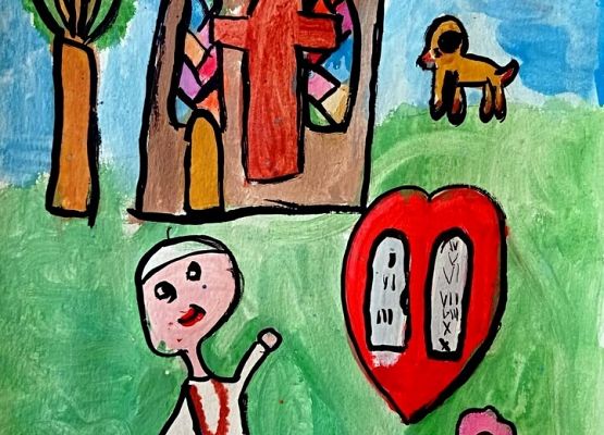 Prace plastyczne w konkursie  "Jan Paweł II - Blask Prawdy" grafika