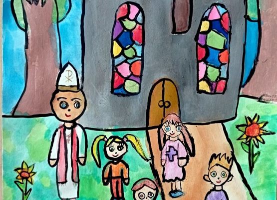 Prace plastyczne w konkursie  "Jan Paweł II - Blask Prawdy" grafika