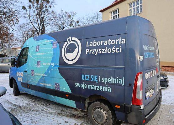 Mobilne Laboratorium Przyszłości z wizytą w naszej szkole grafika