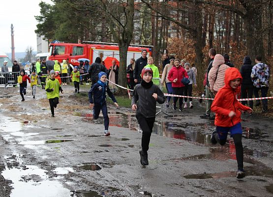 Deszcz, błoto idwa medale grafika