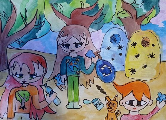 Nagroda w konkursie plastycznym grafika