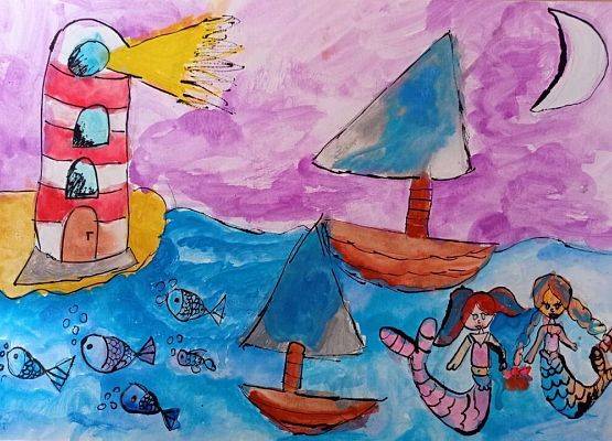 Nagrodzeni w Wojewódzkim Konkursie Plastycznym: „Morze, nasze morze” grafika
