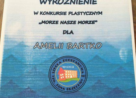 Nagrodzeni w Wojewódzkim Konkursie Plastycznym: „Morze, nasze morze” grafika