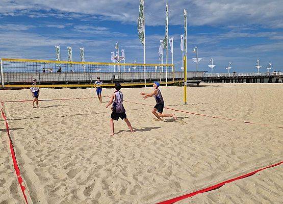 Michał i Maciek Mistrzami Województwa Pomorskiego w minisiatkówce plażowej grafika