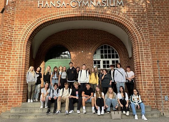 Polsko-niemiecka wymiana w Stralsundzie - „Was verbindet?”- „Co łączy? grafika