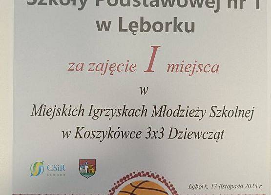  Miejskie Igrzyska Młodzieży Szkolnej w Koszykówce 3x3 grafika