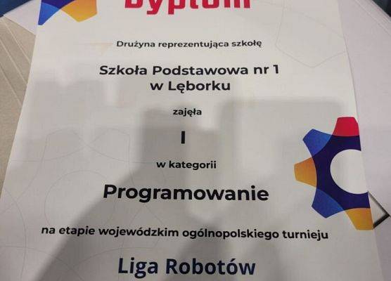 III miejsce w etapie wojewódzkim Ogólnopolskiego Turnieju Ligi Robotów grafika