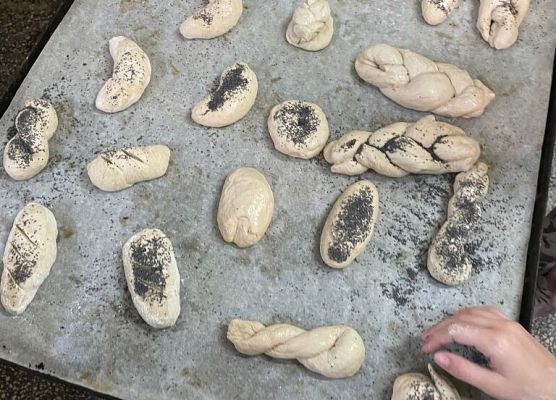 Pierniczki, chlebek i chałka grafika