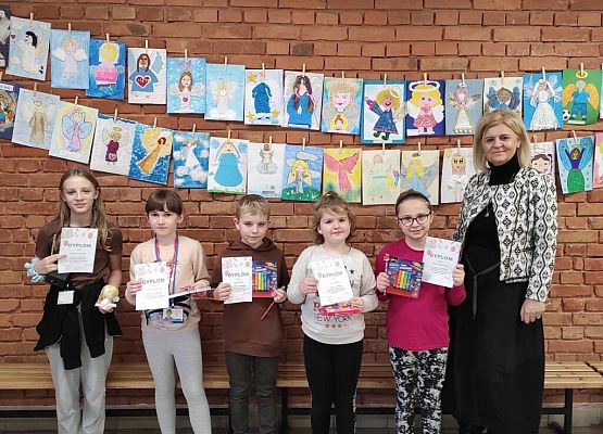 „Mój przyjaciel Anioł Stróż" – rozstrzygnięcie szkolnego konkursu grafika