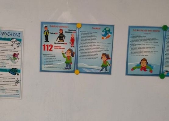 O zimowym bezpieczeństwie w świetlicy grafika