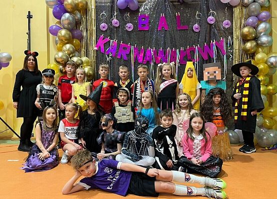 Bal karnawałowy klas 1-3 grafika