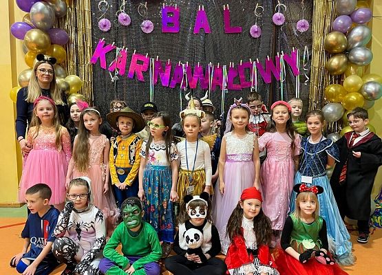 Bal karnawałowy klas 1-3 grafika