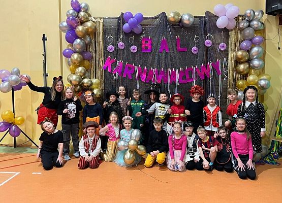 Bal karnawałowy klas 1-3 grafika