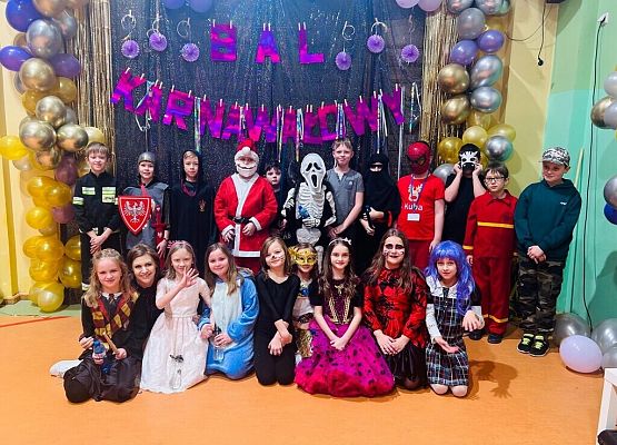 Bal karnawałowy klas 1-3 grafika