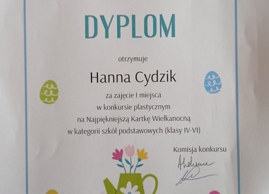 Nagrody plastyczne w konkursie na Najpiękniejszą Kartkę Wielkanocną grafika