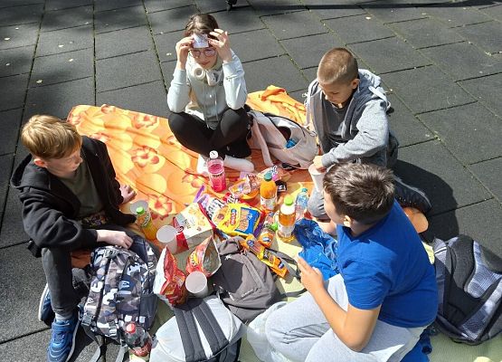 Piknik przyrodniczy klasy VIb grafika