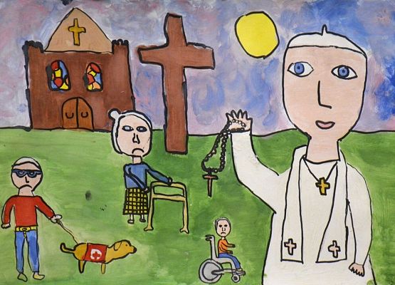 Wyróżnienie w Międzynarodowym Konkursie Plastycznym grafika