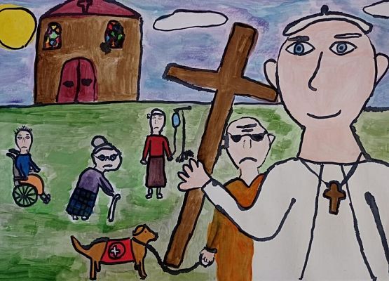 Wyróżnienie w Międzynarodowym Konkursie Plastycznym grafika