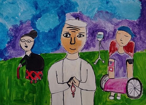 Wyróżnienie w Międzynarodowym Konkursie Plastycznym grafika