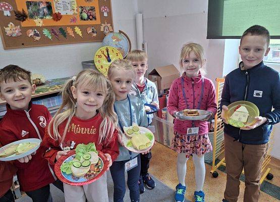 Zdrowie na talerzu w klasie 1a grafika