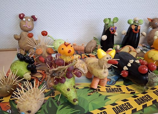 Zdrowie na talerzu w klasie 1a grafika