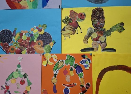 Zdrowie na talerzu w klasie 1a grafika