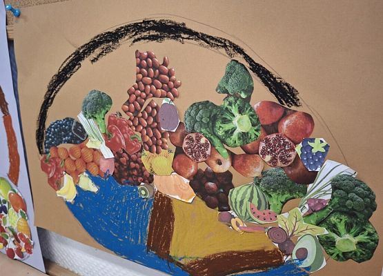 Zdrowie na talerzu w klasie 1a grafika