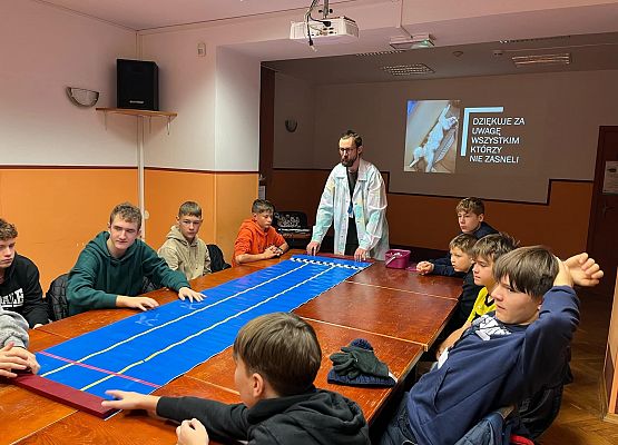 Klasa 7c z wizytą w lęborskim szpitalu grafika