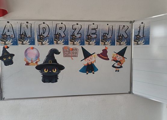 Święty Andrzej Ci ukaże, co Ci los przyniesie w darze - andrzejki w klasach 1-3 i w szkolnej świetlicy grafika