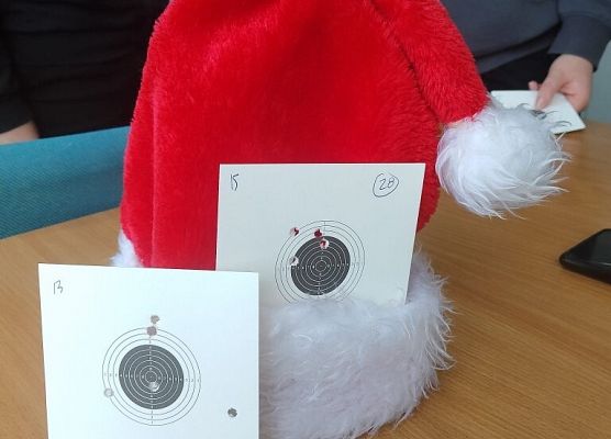Mikołajki na strzelnicy grafika