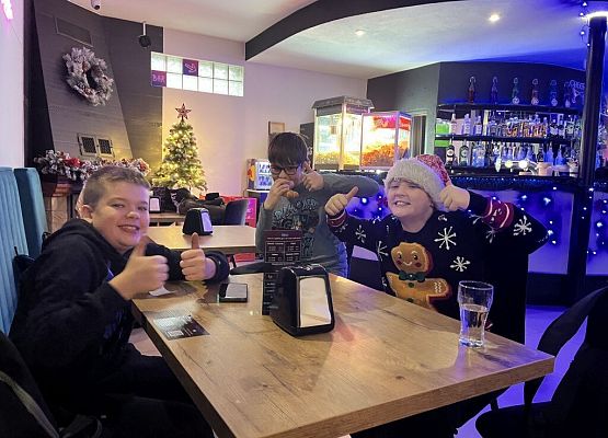 Mikołajki w lęborskiej kręgielni grafika