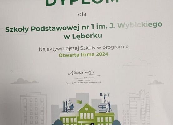 Szkoła Podstawowa nr 1 po raz siódmy w gronie laureatów programu Otwarta firma grafika