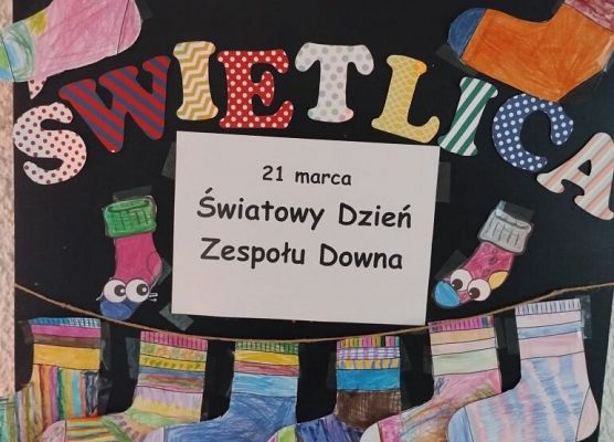 Dzień Kolorowej Skarpetki w świetlicy grafika