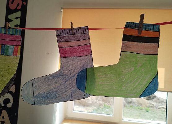 Dzień Kolorowej Skarpetki w świetlicy grafika