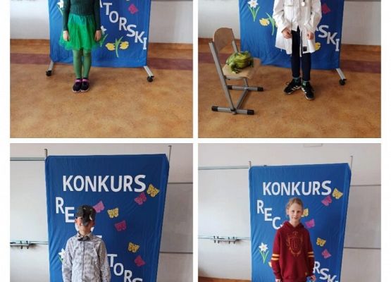 Szkolny konkurs recytatorski grafika