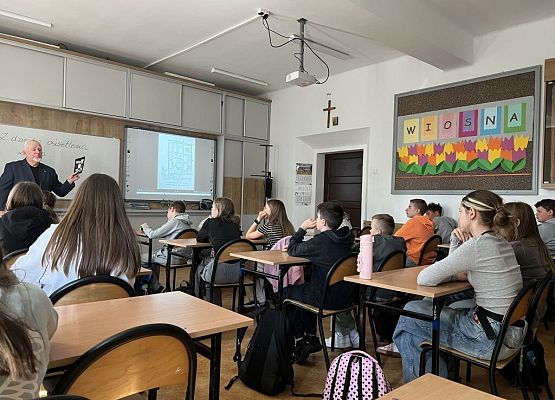 Z dziejów oświetlenia Lęborka grafika