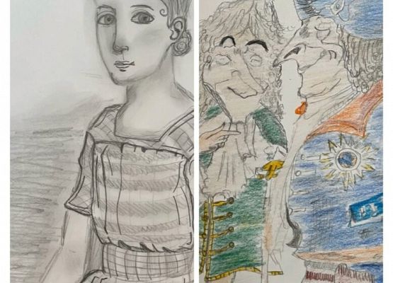 Sukces Kariny i Agaty w konkursie artystyczno-językowym grafika