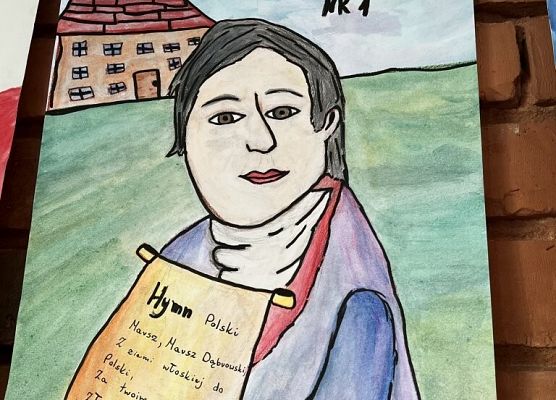 Wyniki konkursu plastycznego: ,,Józef Wybicki patronem mojej szkoły” grafika