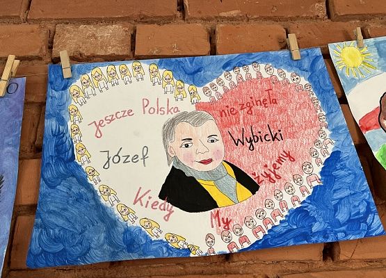 Wyniki konkursu plastycznego: ,,Józef Wybicki patronem mojej szkoły” grafika