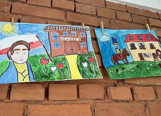 Wyniki konkursu plastycznego: ,,Józef Wybicki patronem mojej szkoły” grafika