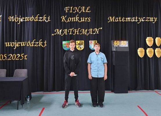 Sukces naszych uczniów w finale Mathmana grafika