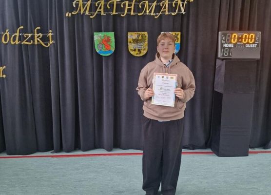 Sukces naszych uczniów w finale Mathmana grafika