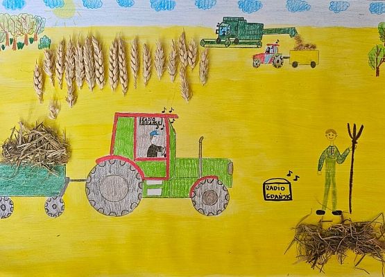 Nagroda w Wojewódzkim Konkursie Plastycznym „Gdzie gra Twoje radio?” grafika