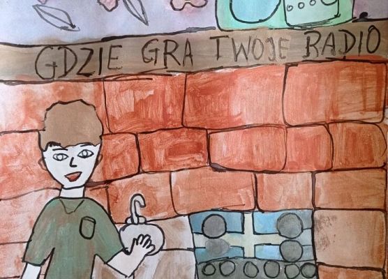 Nagroda w Wojewódzkim Konkursie Plastycznym „Gdzie gra Twoje radio?” grafika