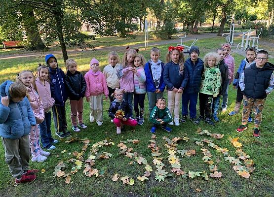 Edukacja przyrodniczna w parku grafika