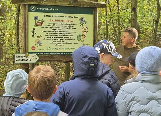 Lekcja przyrody w Uroczysku Drętowo grafika
