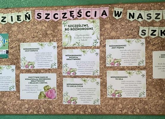 Tydzień Szczęścia w klasach 4-8 grafika