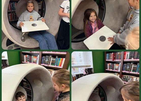 2 c z wizytą w Miejskiej Bibliotece Publicznej grafika