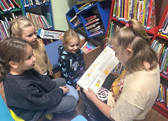 Zajęcia biblioteczne klasy 2b grafika